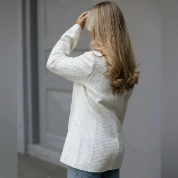 Anine Bing Boucle Jasmine Blazer Size Small - Picture 6 of 12